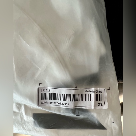 SHEIN - white blazer shawl collar XS - Picture 3 of 3